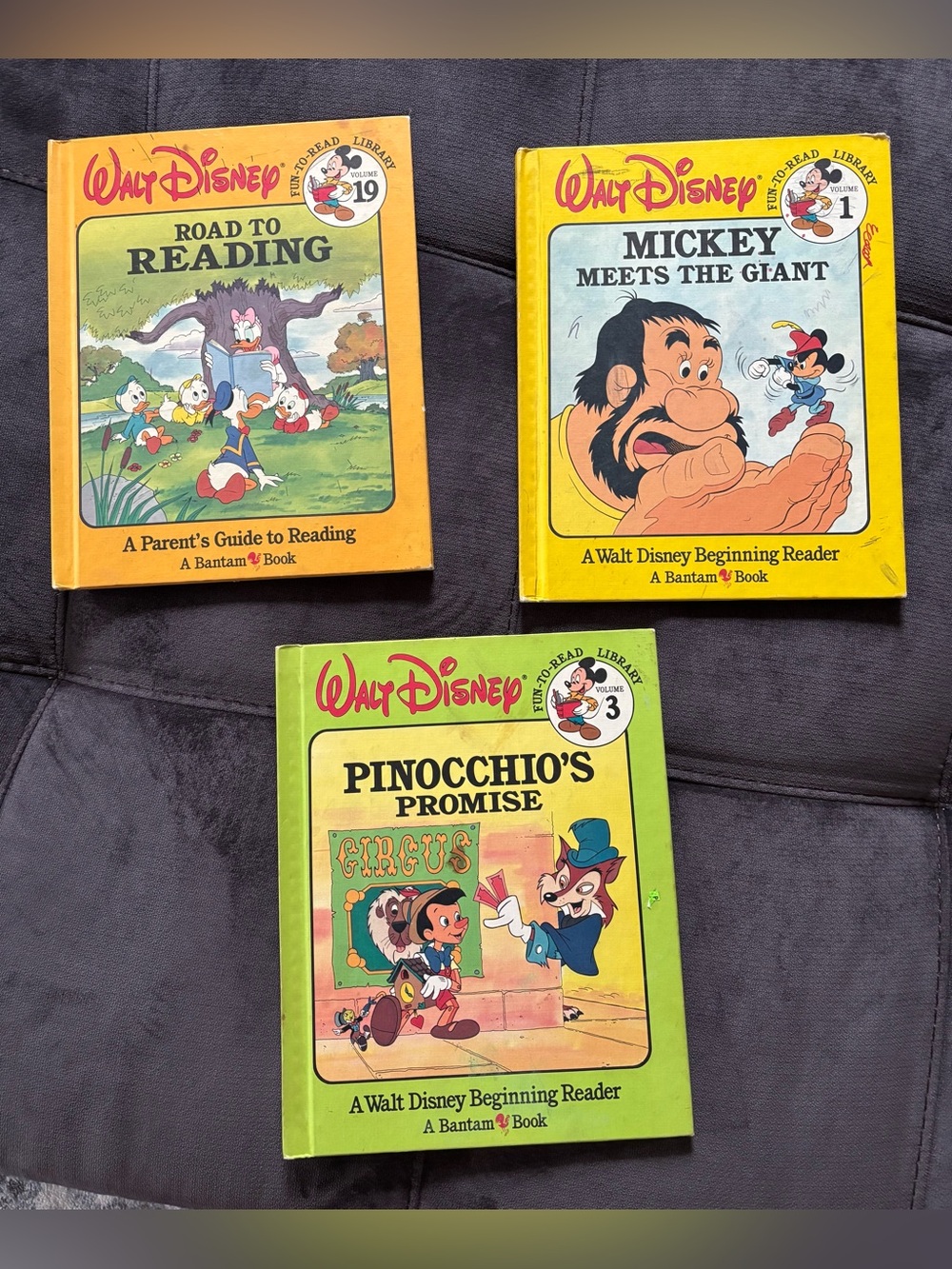 Disney Kids Book Set - Vintage 1980s Beginning Readers
